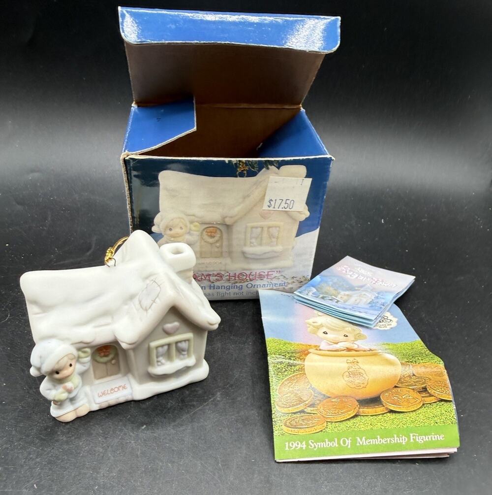 Sam's House Enesco 1994 Precious Moments Sugar TownCeramic Ornament MIB 53D